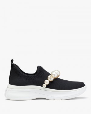 Kate Spade Stella Pearl Sneakers Black | 8472056-BV
