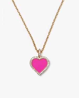 Kate Spade Take Heart Pendant Pink / Gold | 6781950-HS