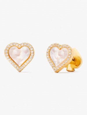 Kate Spade Take Heart Studs Gold | 3140582-PL