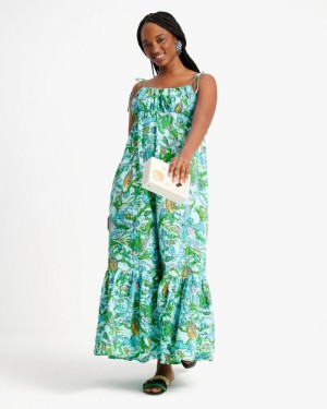 Kate Spade Under the Sea Tie-Strap Dress Multicolor | 7153082-ZY