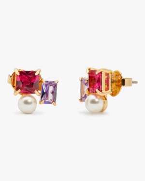Kate Spade Victoria Cluster Studs Red Multicolor | 7251609-TG