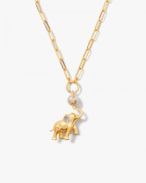 Kate Spade Winter Carnival Statement Pendant Gold | 3692547-OB