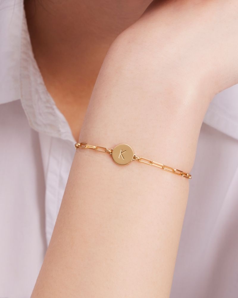 Kate Spade A Initial Chain Bracelet Gold | 9821365-WX