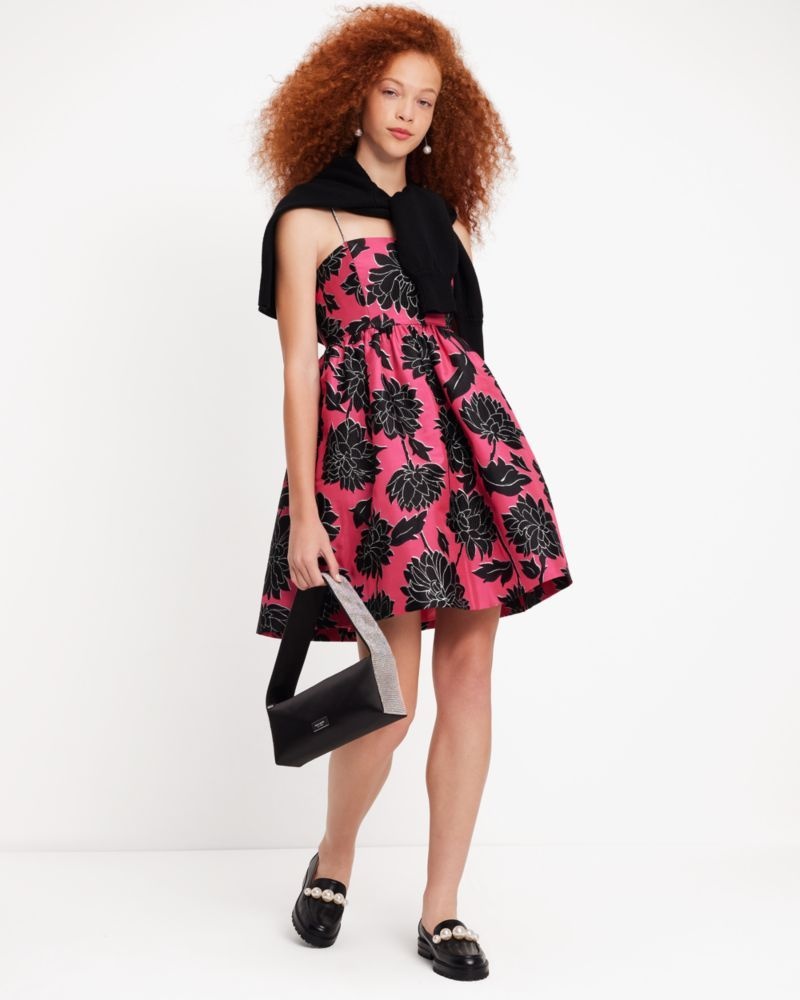 Kate Spade Afterparty Crystal Embellished Satin Shoulder Bag Black Multicolor | 3241976-RI