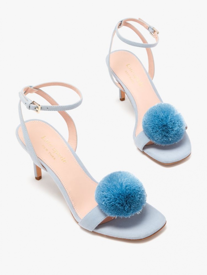 Kate Spade Amour Pom Sandals Blue | 5632980-LM