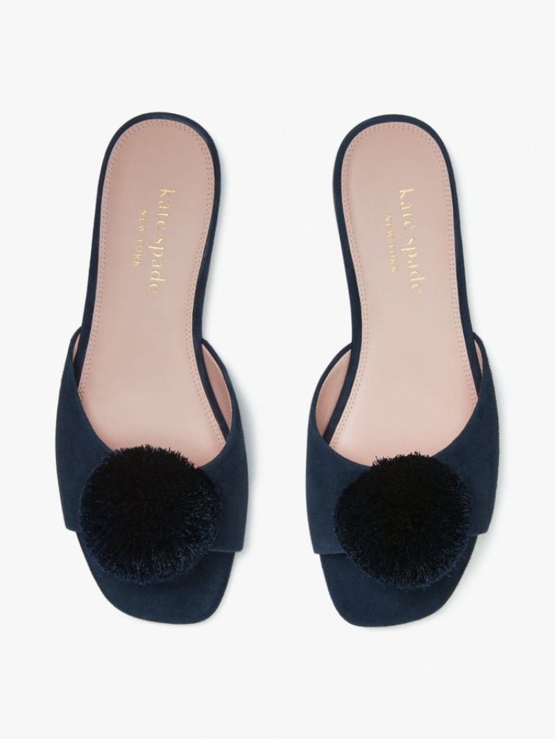 Kate Spade Amour Pom Slide Blue | 1037245-PC