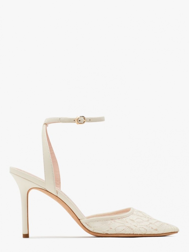 Kate Spade Amour Pumps White | 2496738-SV
