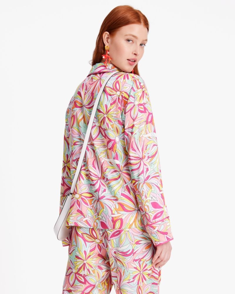 Kate Spade Anemone Floral After Hours Shirt Rose Multicolor | 9207318-VQ