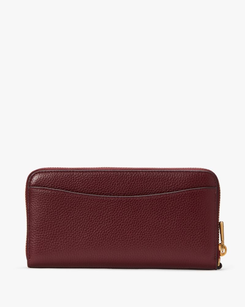 Kate Spade Ava Zip-around Continental Wristlet Dark Brown | 9462103-AI