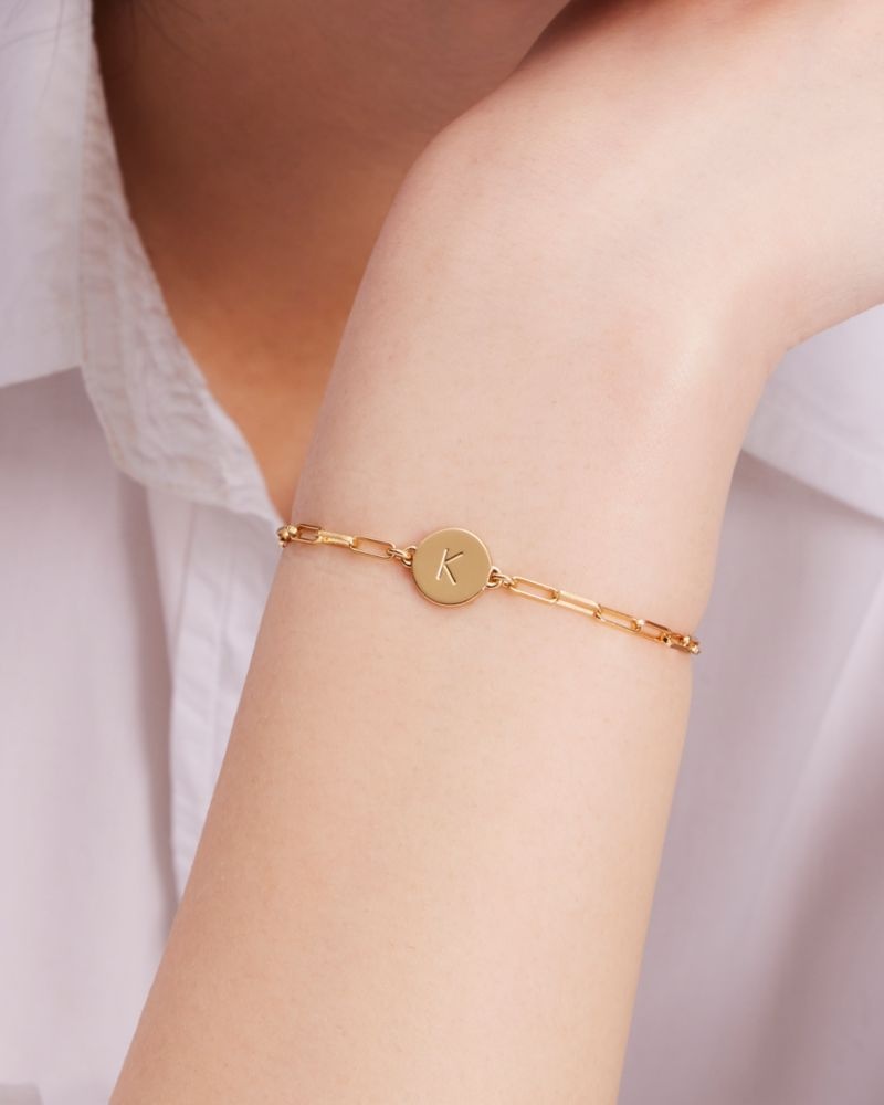 Kate Spade B Initial Chain Bracelet Gold | 3082976-UN