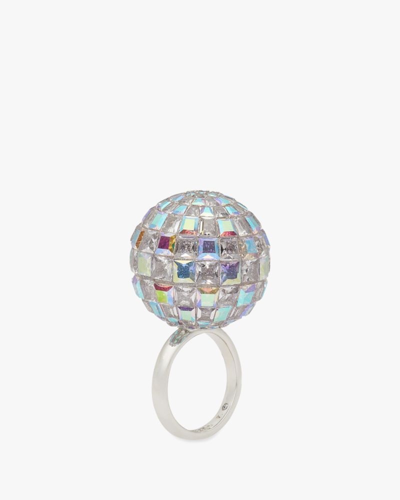 Kate Spade Beaming Bright Disco Ball Ring Silver | 8065432-NB