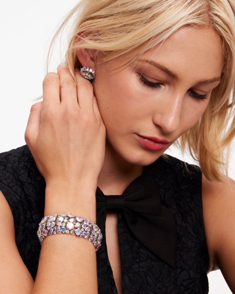 Kate Spade Beaming Bright Statement Bracelet Silver | 2063814-UH
