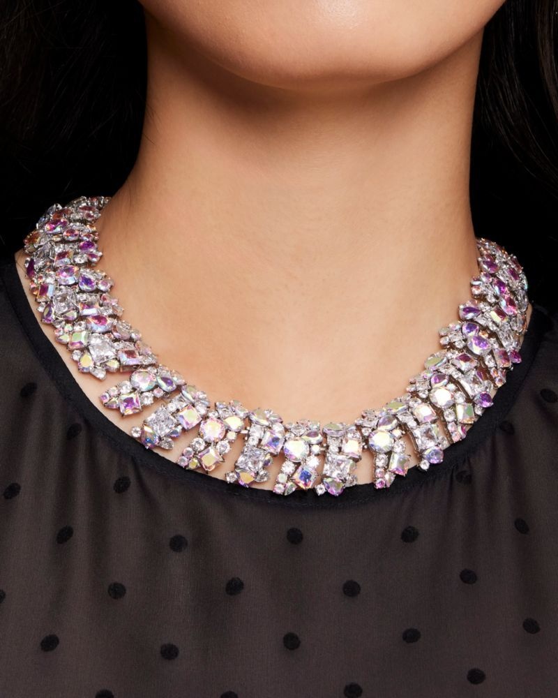 Kate Spade Beaming Bright Statement Collar Silver | 6215749-RG