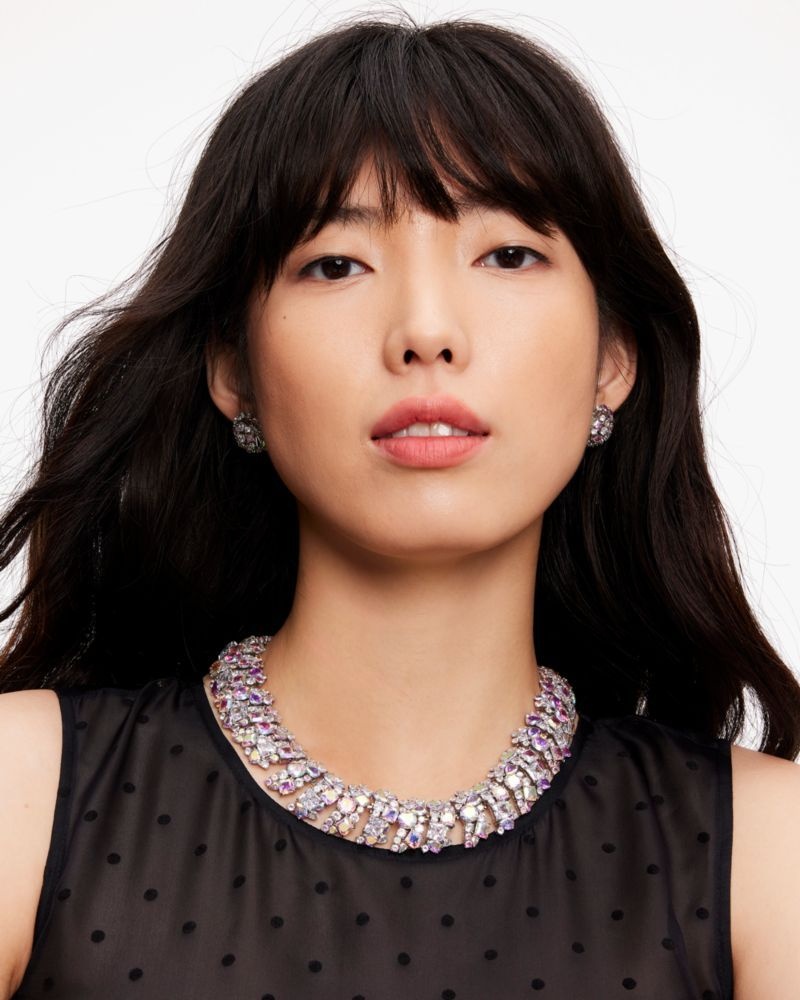 Kate Spade Beaming Bright Statement Collar Silver | 6215749-RG