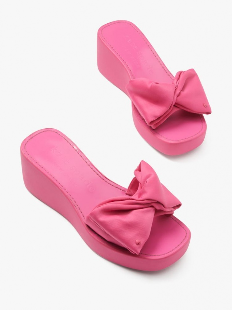 Kate Spade Bikini Platform Wedges Pink | 3924086-MO