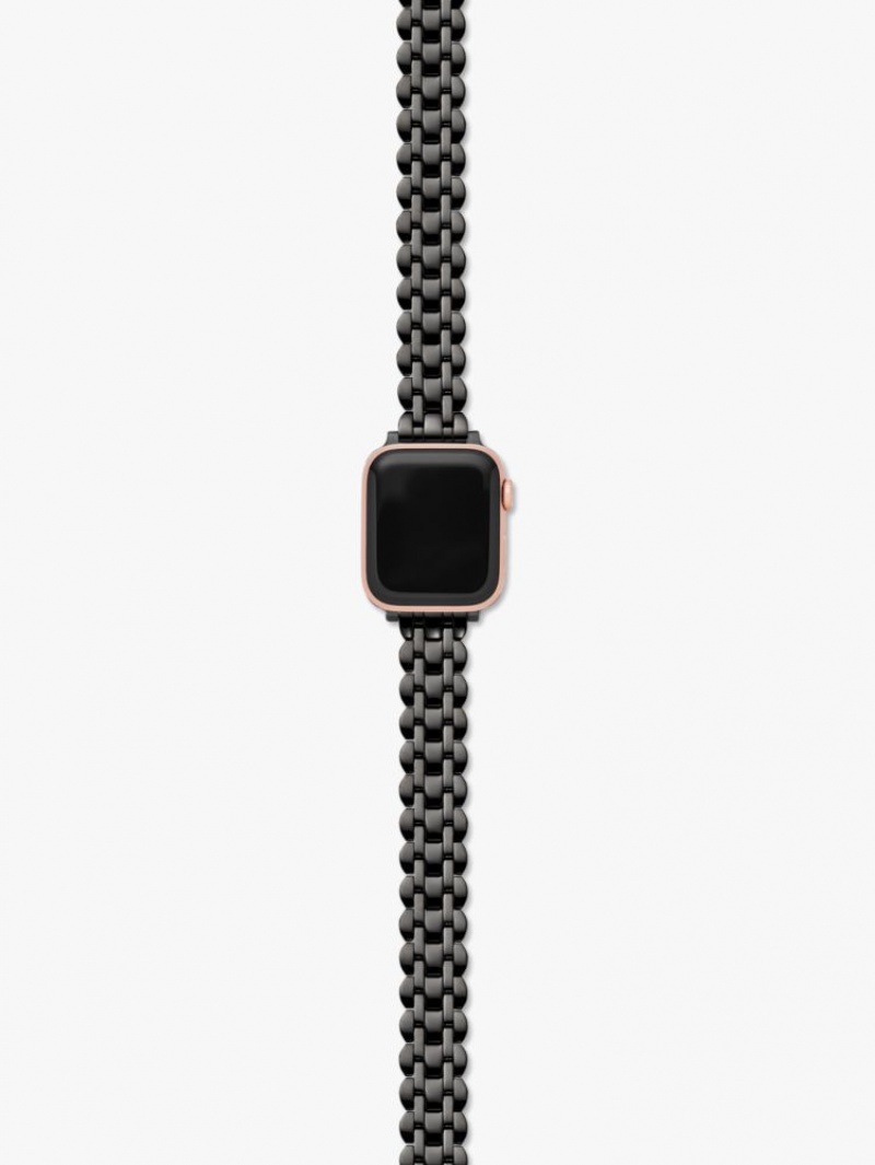 Kate Spade Black Scallop Link Stainless Steel Bracelet 38/40mm Band For Apple Watch? Black | 4598136-OC