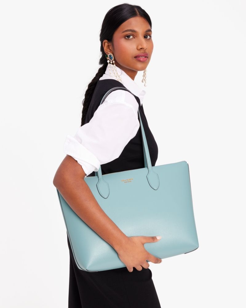 Kate Spade Bleecker Large Zip-top Tote Turquoise | 2680154-BR