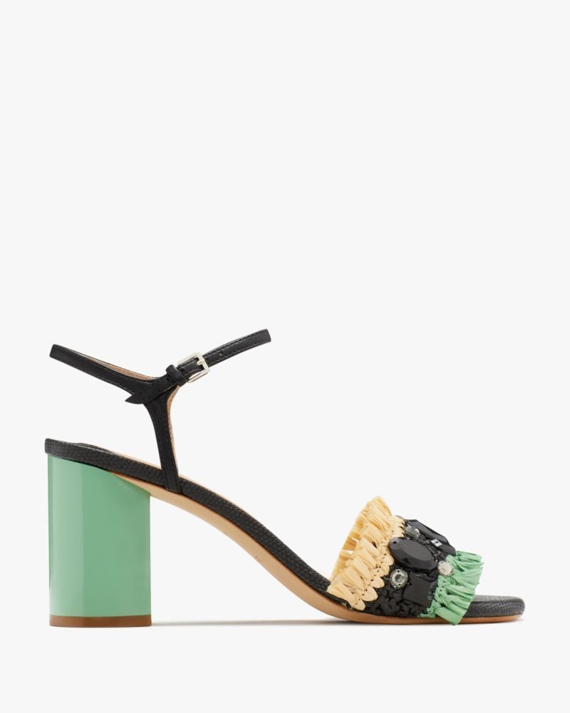 Kate Spade Bora Bora Sandals Black / Beige / Mint | 2614357-LW