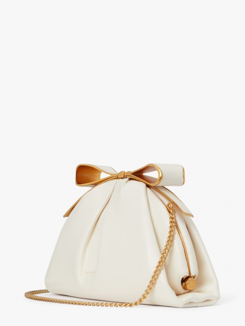 Kate Spade Bow Frame Clutch Cream | 1389076-LQ