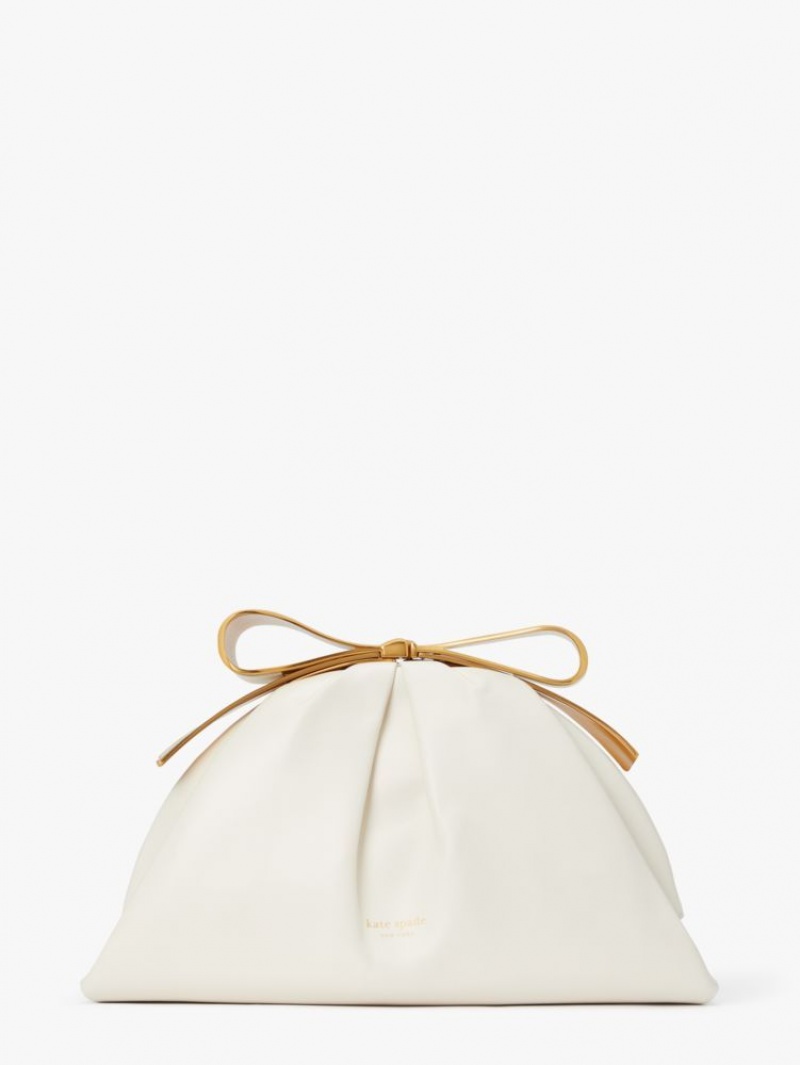 Kate Spade Bow Frame Clutch Cream | 1389076-LQ