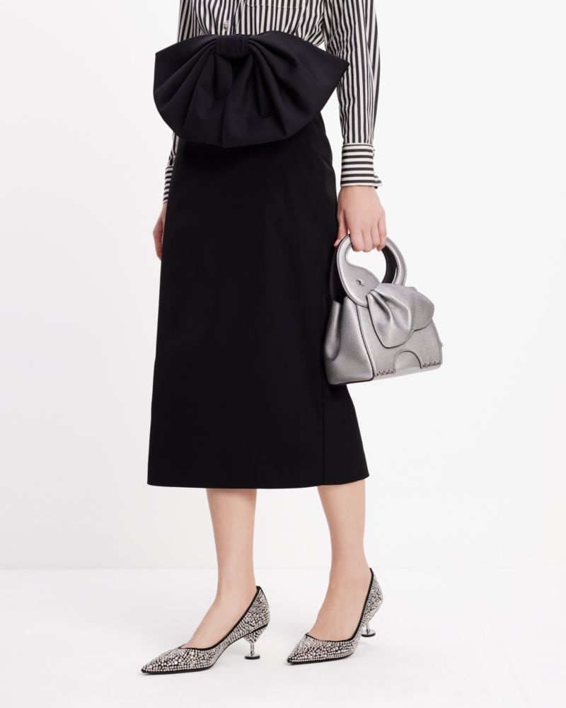 Kate Spade Bow Pencil Skirt Black | 9725843-RV