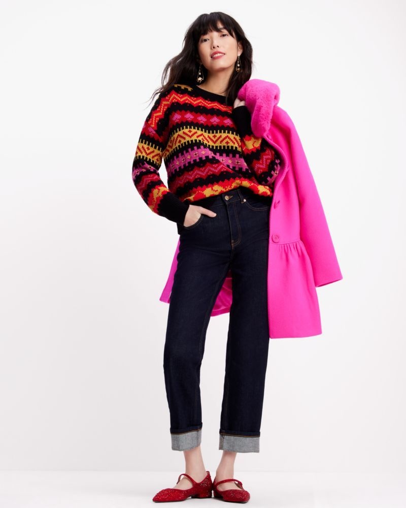 Kate Spade Carnival Fair Isle Sweater Red | 5034681-RH