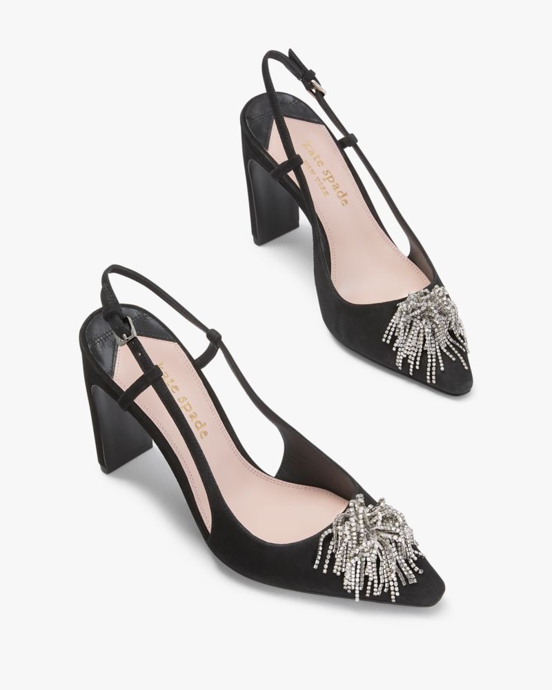 Kate Spade Celestia Slingback Pumps Black | 0345867-AN