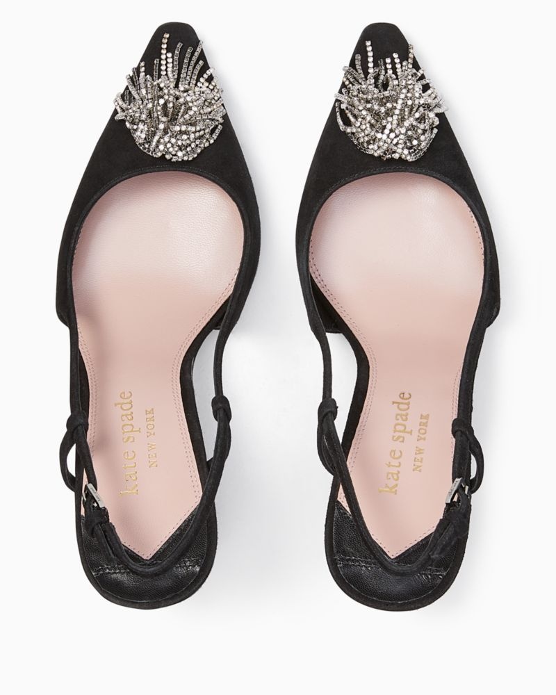 Kate Spade Celestia Slingback Pumps Black | 0345867-AN