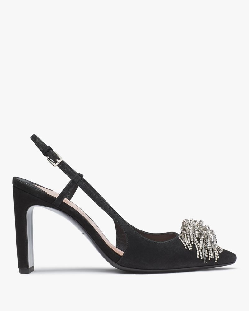 Kate Spade Celestia Slingback Pumps Black | 0345867-AN