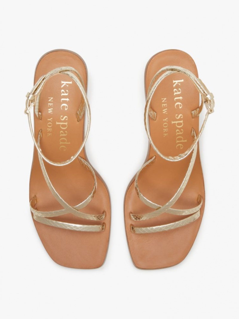 Kate Spade Charmer Sandals Gold | 1742068-RB