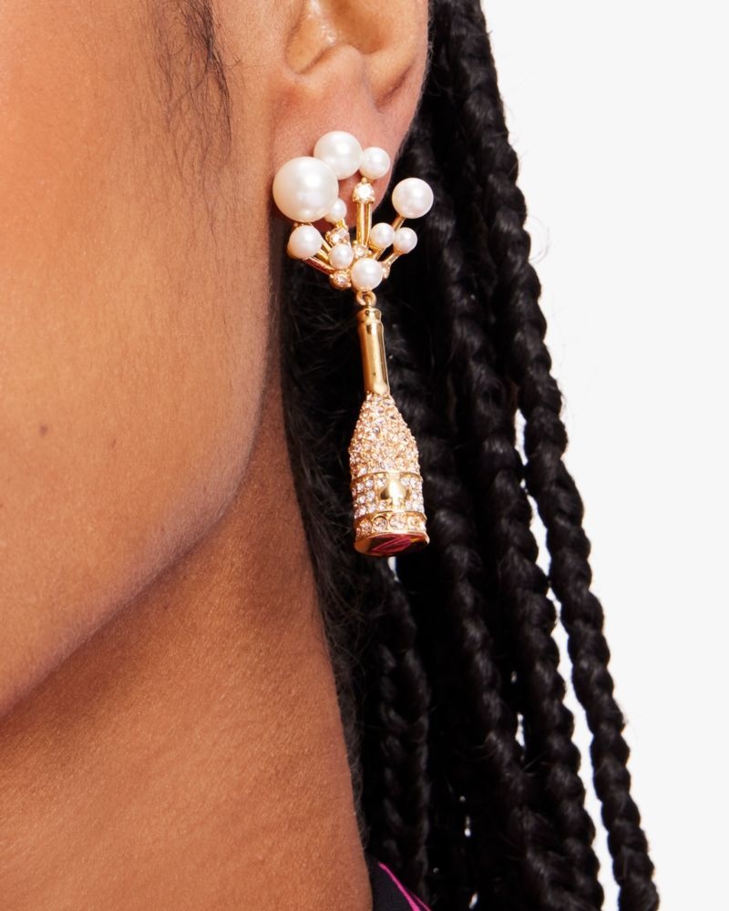 Kate Spade Cheers To That Drop Earrings Gold | 6283490-WU