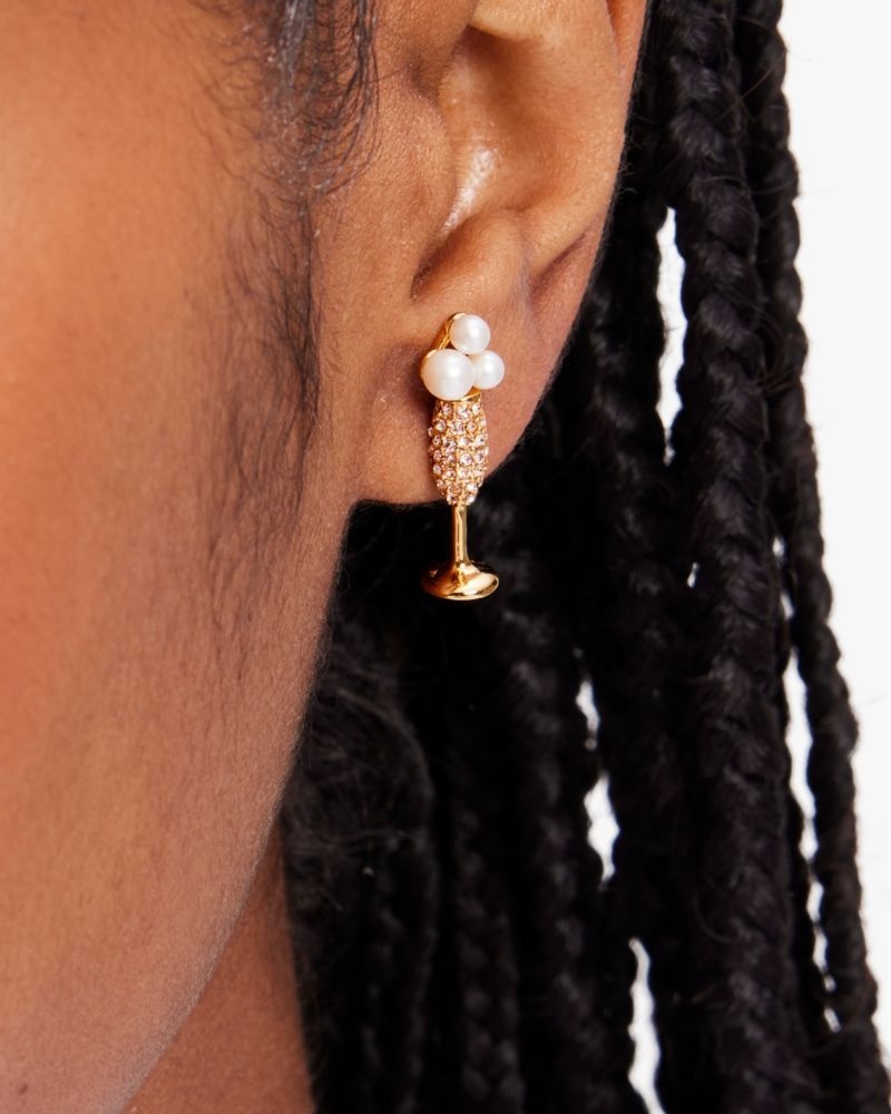Kate Spade Cheers To That Studs Gold | 0279384-TA