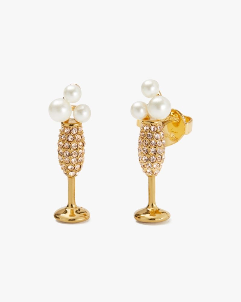 Kate Spade Cheers To That Studs Gold | 0279384-TA