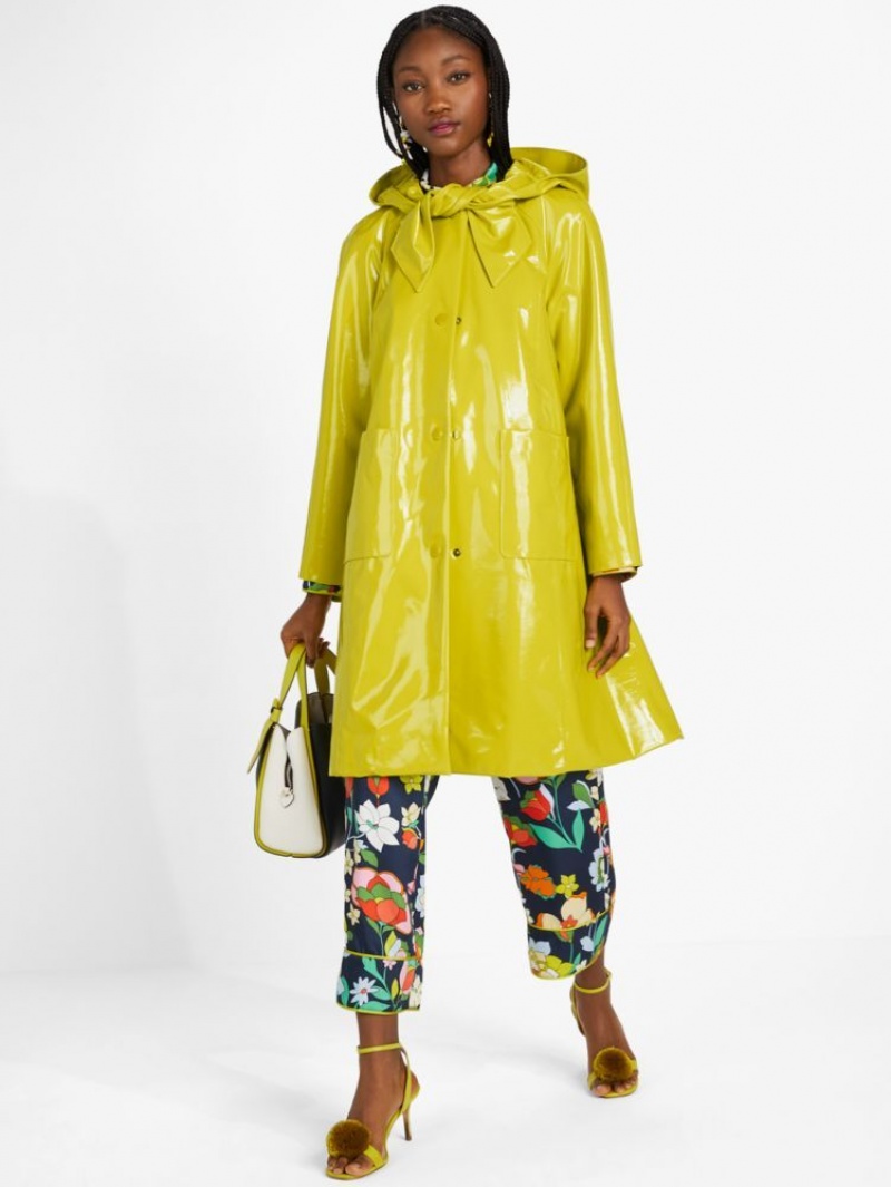 Kate Spade City Slicker Raincoat Light Green | 1476238-QR