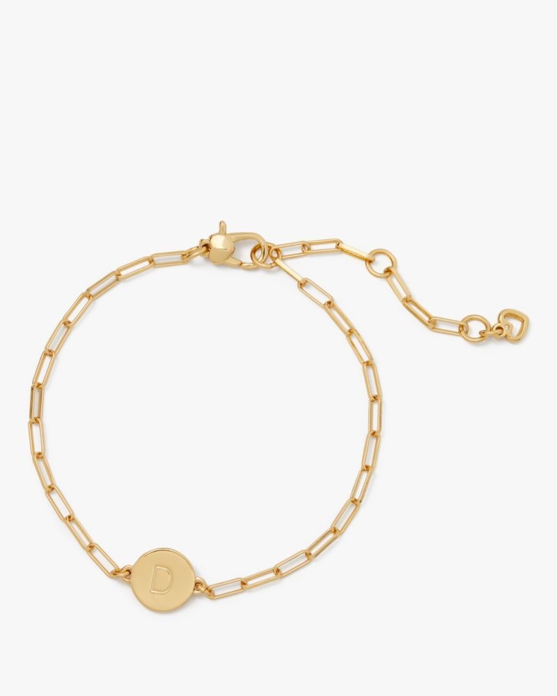 Kate Spade D Initial Chain Bracelet Gold | 3682415-AQ