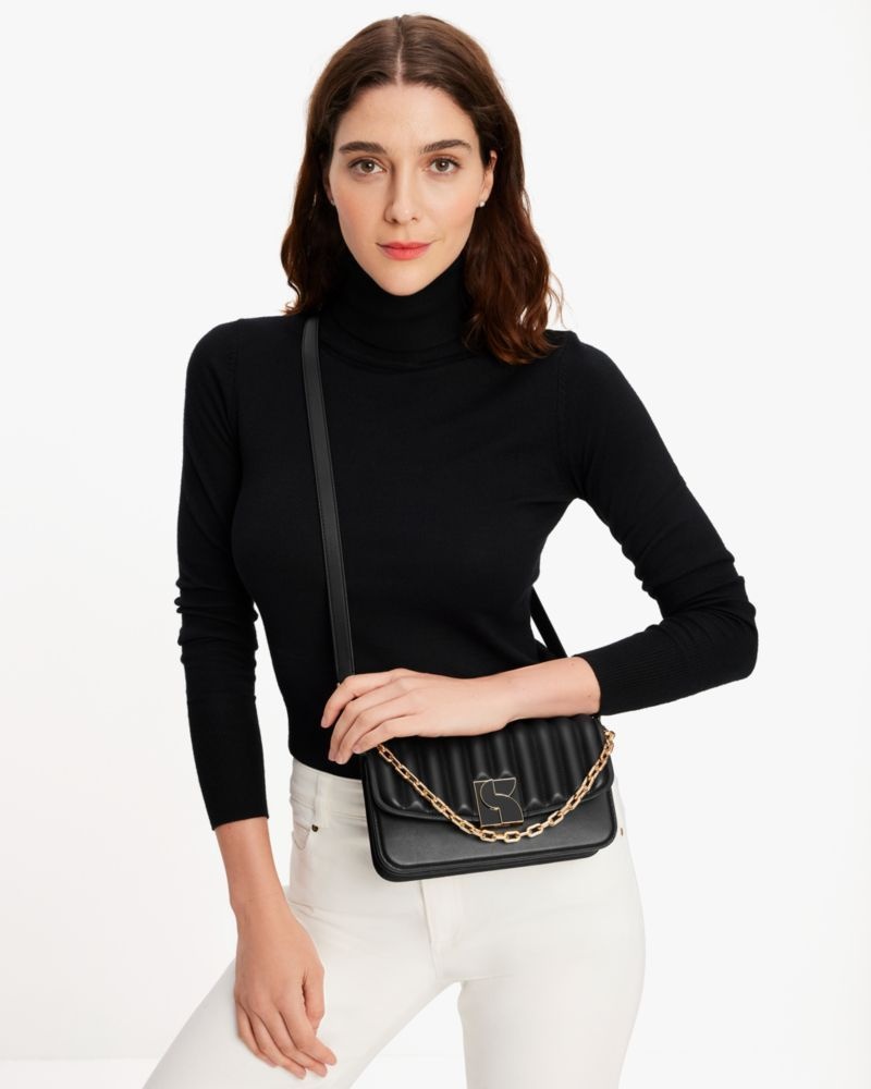 Kate Spade Dakota Trapunto Small Crossbody Black | 0386519-MD