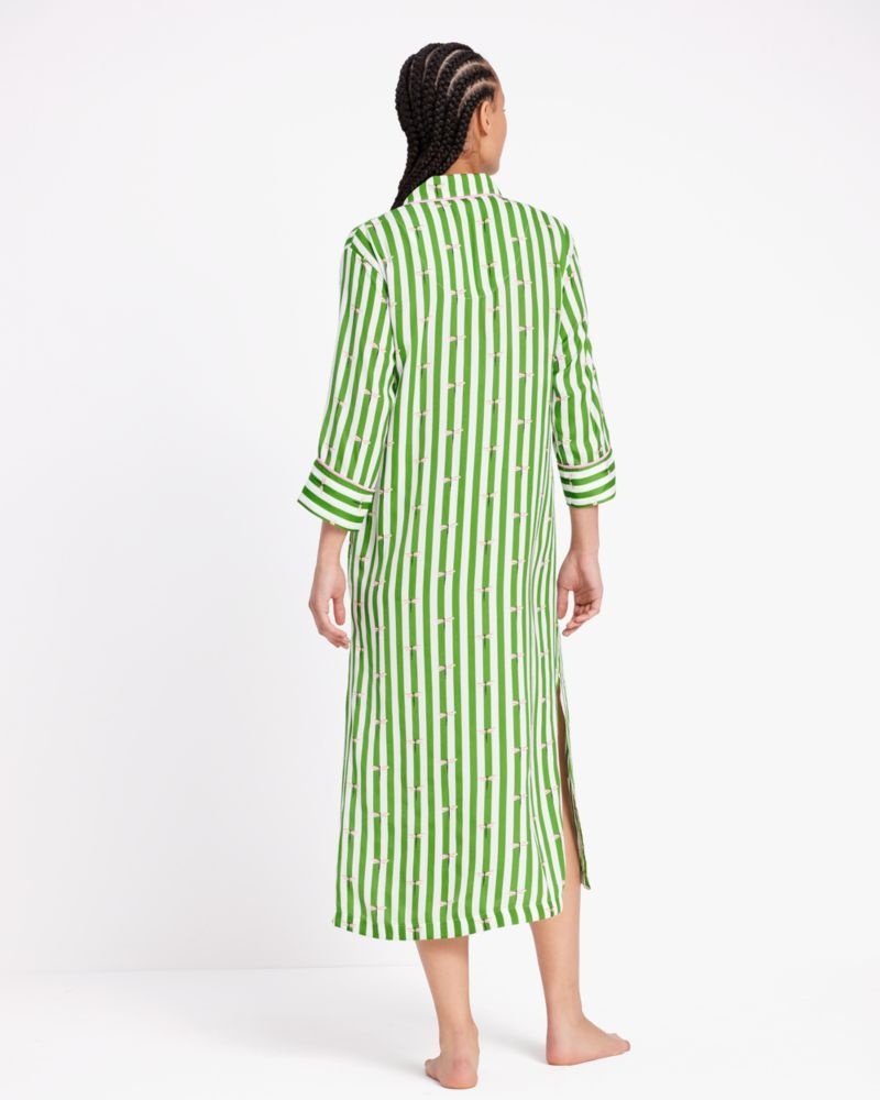 Kate Spade Dragonfly Stripe Maxi Shirt Dress Stripes | 8907536-IZ