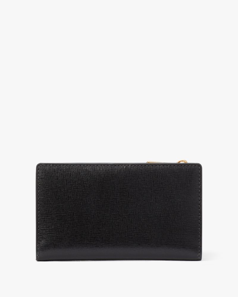 Kate Spade Ellie Embellished Small Slim Bifold Wallet Black Multicolor | 8154376-JQ