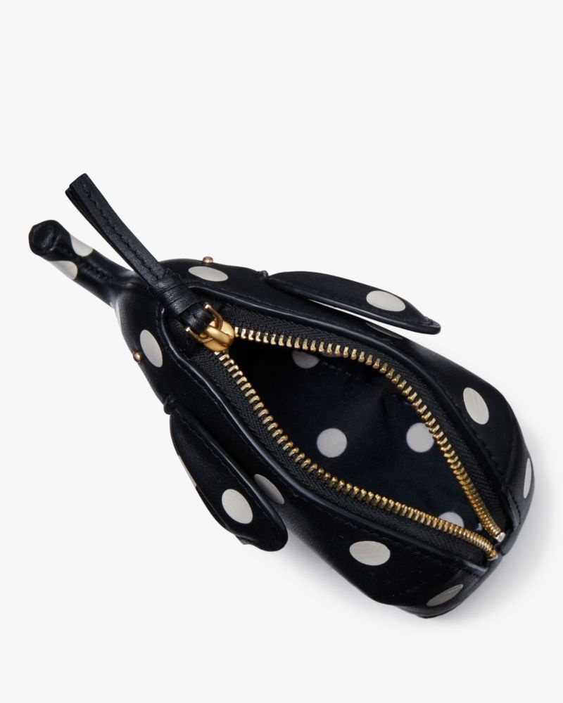 Kate Spade Ellie Polka Dot Elephant Coin Purse Black Multicolor | 3805679-ZR