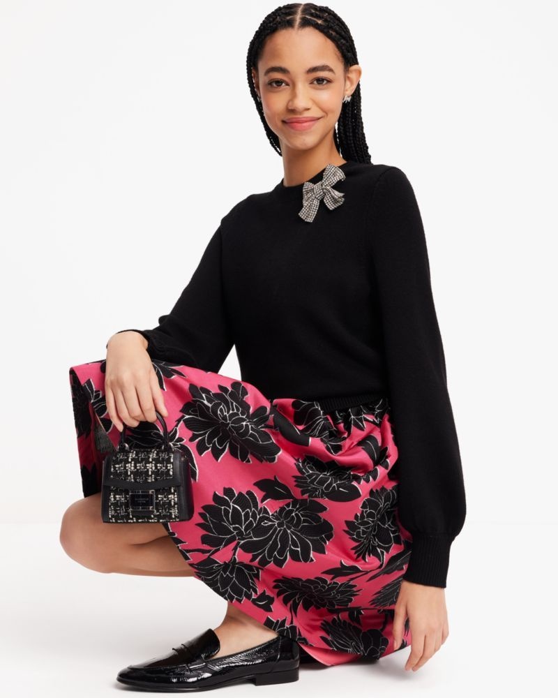 Kate Spade Embellished Bow Sweater Black | 1478509-WI