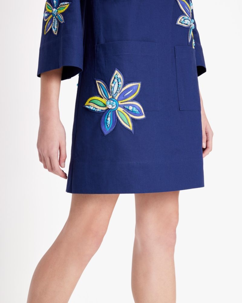 Kate Spade Embroidered Floral Tunic Navy | 1374250-ER
