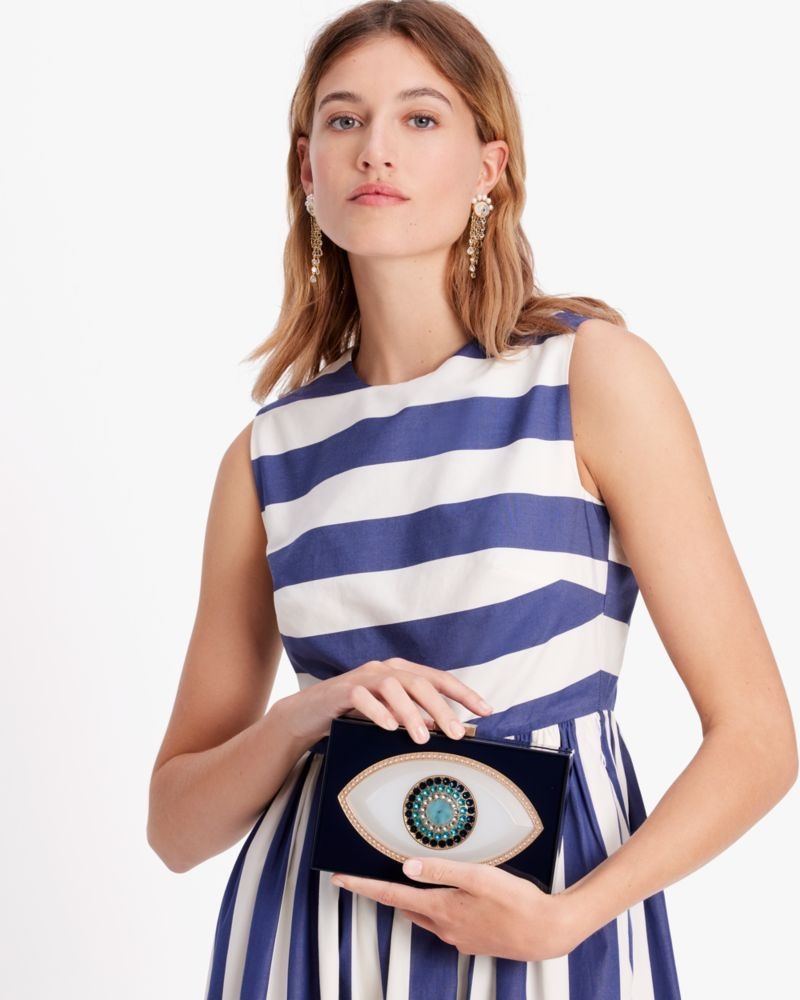 Kate Spade Evil Eye Jeweled Resin Small Frame Clutch Multicolor | 3918270-HC