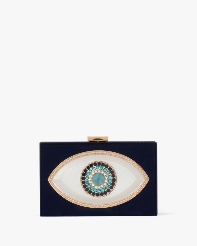 Kate Spade Evil Eye Jeweled Resin Small Frame Clutch Multicolor | 3918270-HC