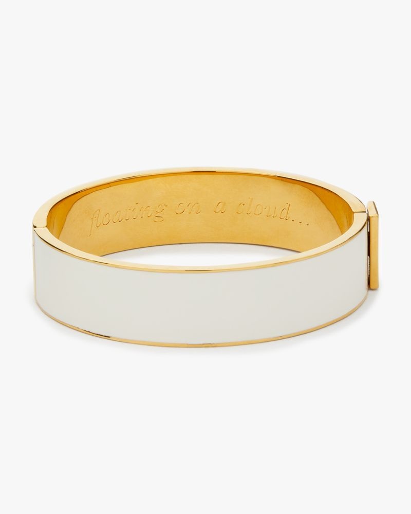 Kate Spade Floating On A Cloud Idiom Bangle White | 3964015-PB