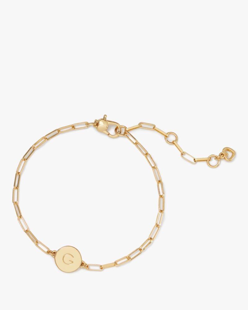 Kate Spade G Initial Chain Bracelet Gold | 6501847-FS