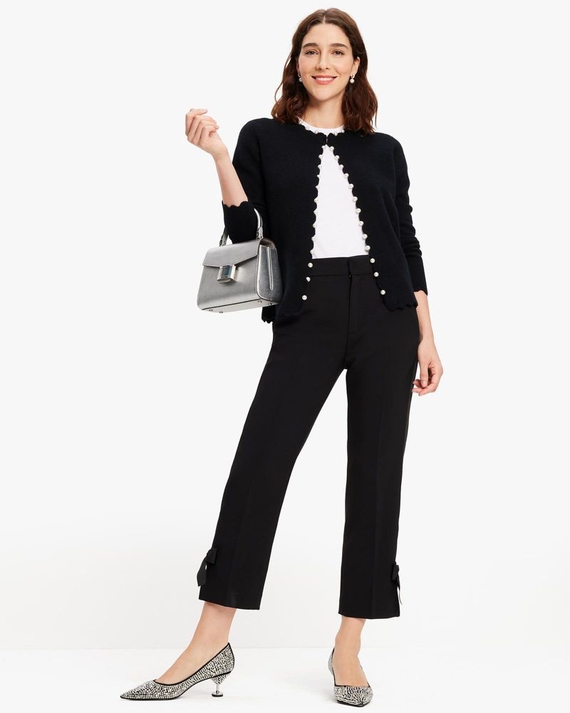 Kate Spade Garnish Crystal Pumps Black | 5098247-EC