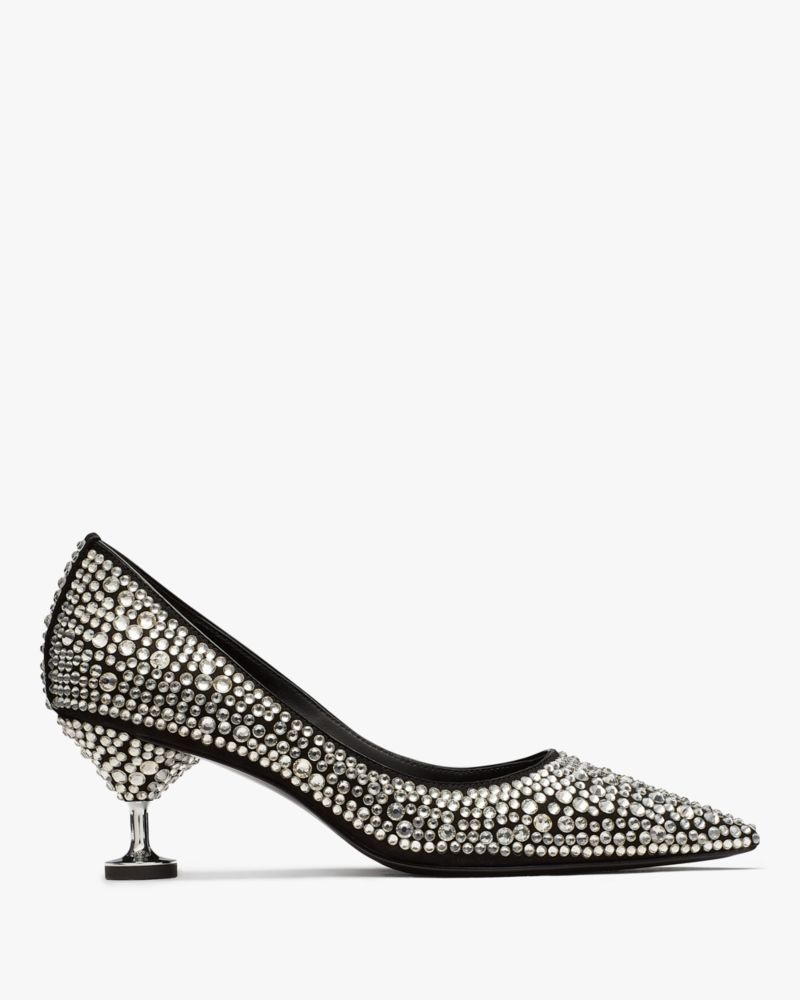 Kate Spade Garnish Crystal Pumps Black | 5098247-EC