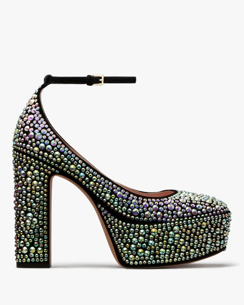 Kate Spade Gia Pave Platform Pumps Black | 0743159-UJ