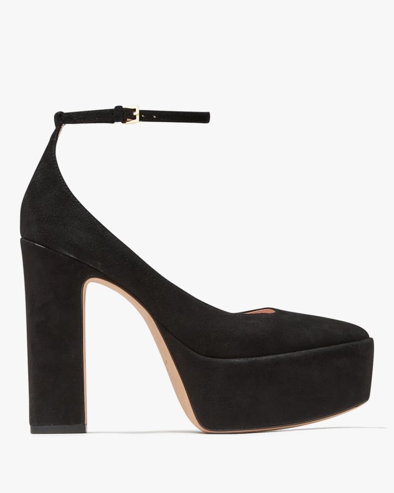Kate Spade Gia Platform Pumps Black | 3750648-VD