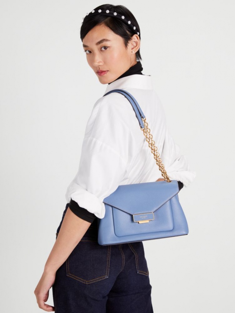 Kate Spade Gramercy Medium Convertible Shoulder Bag Blue | 9247658-KH